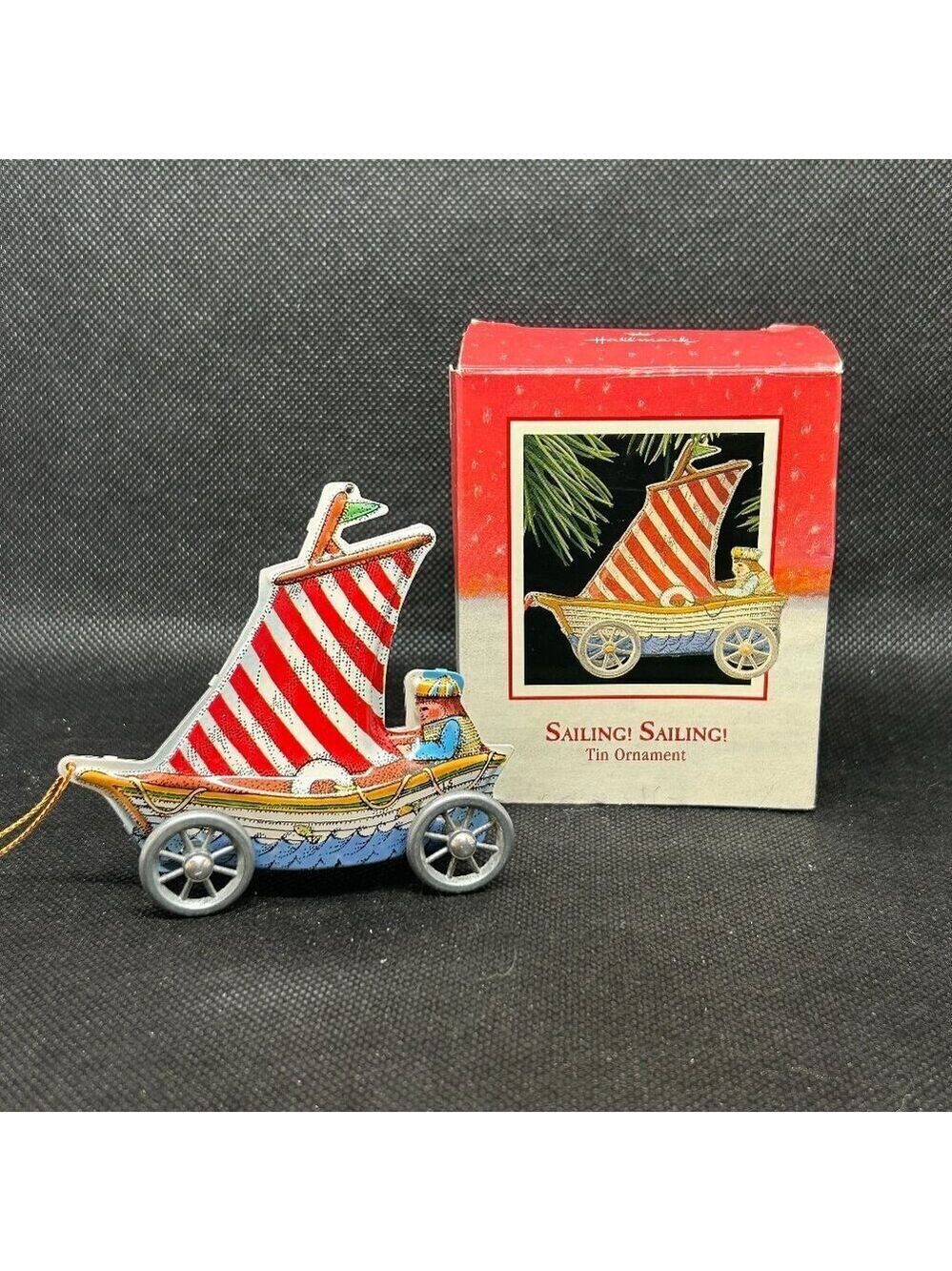 1988 Hallmark "Sailing, Sailing "  Tin Keepsake ornament